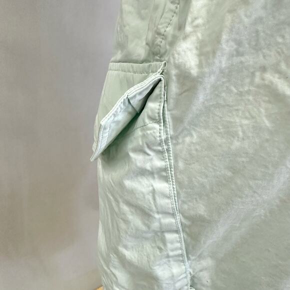Agolde Ginerva Cargo Parachute Pant in Mochi-Mint Green Size Small Drawstring - Picture 12 of 16